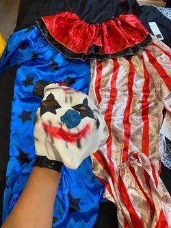 Halloween Clown Costume Set with Mask