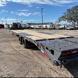 New 2026 Rawmaxx 8.5 x 40 gooseneck flatbed equipment trailer 20k gvwr