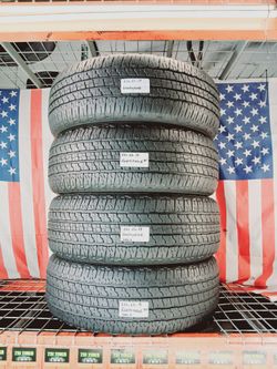 4 Used Tires P275/65R18 GOODYEAR WRANGLER FORTITUDE H/T ALL SEASON 275 65 18 TRUCK SUV ALL SEASON OEM