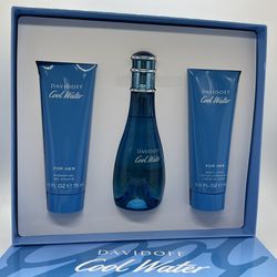 Davidoff Cool Water For Her 3-Pc Gift Set