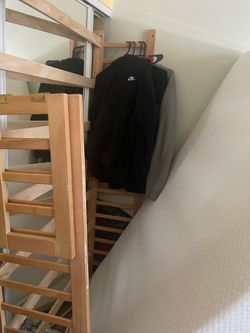 Toddler bed and twin bed with mattresses