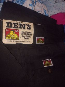Black bean davis pants