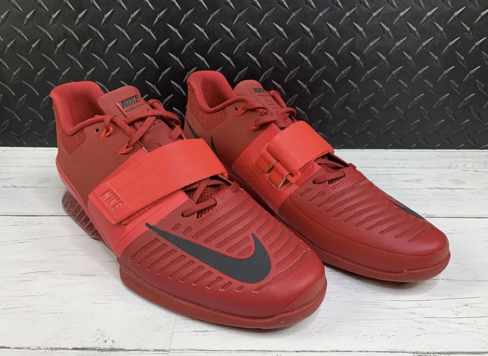 Nike Romaleos Men's Olympic Weightlifting Shoes Red/Black Sz 12