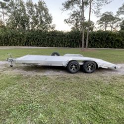 New 2023 Tandem axle All Aluminum single car hauler, Mag Wheels 
