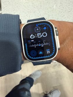 Apple Watch Ultra 2 with Blue Ocean Band