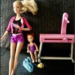 Barbie Gymnastics Coach Playset