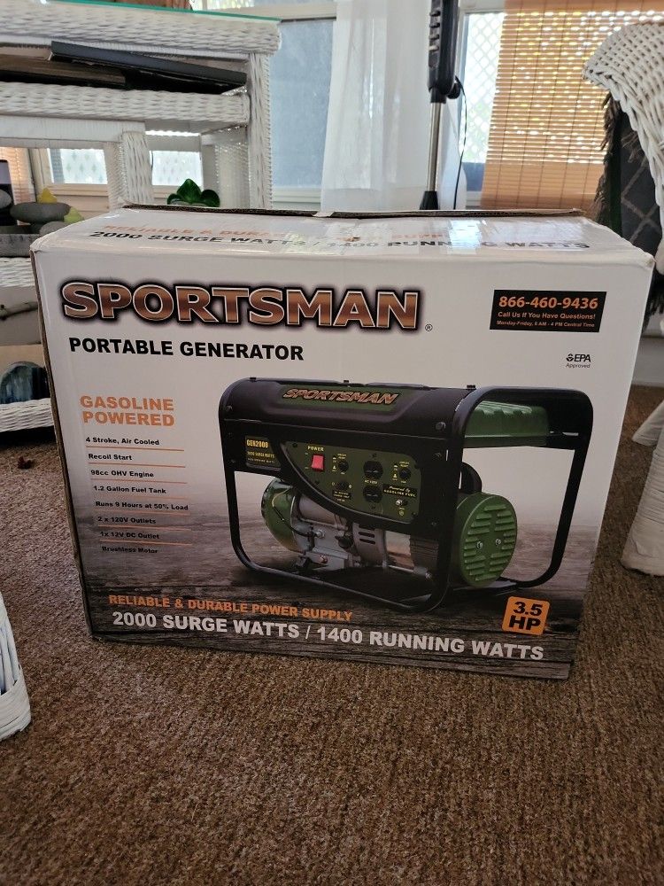 Generator Sportsman Never Used