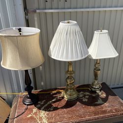 Three Vintage Lamps