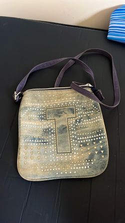 Denim crossbody bag