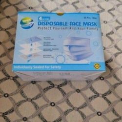 Disposable Face Mask Brand New Sealed 50pcs