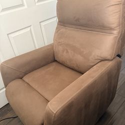 Suede Recliner 