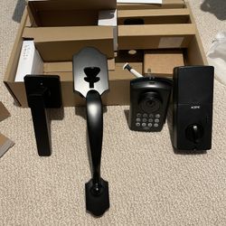 Electronic Keypad Deadbolt , Keyless Entry Door Lock , Auto Lock One Tuch Locking , Anti Peeking Password , Door Lock With Handle Sets, 50 User Code