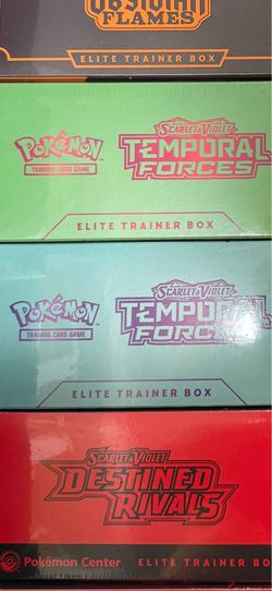 Temporal forces walking wake iron leaves etb sealed pokemon new