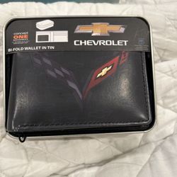 Chevrolet Chevy Black Bifold Wallet