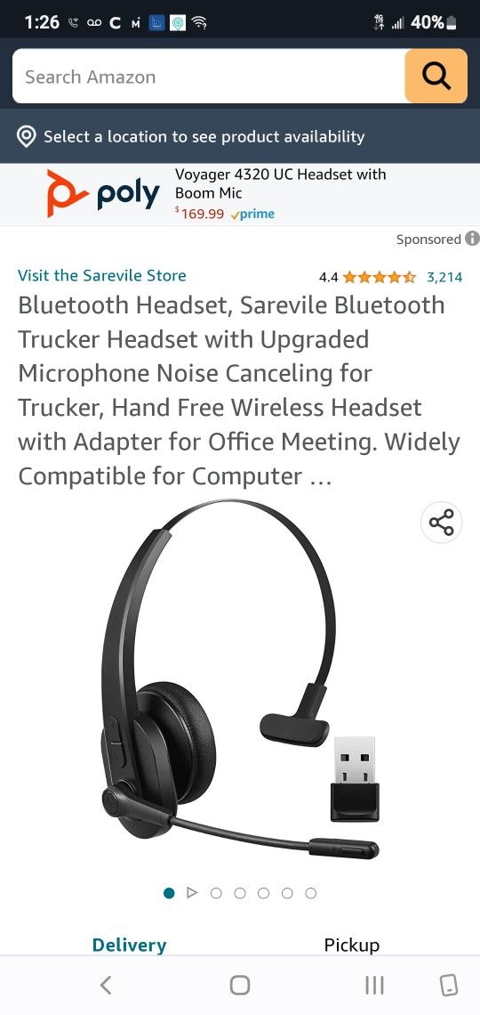~SAREVILLE WIRELESS BLUETOOTH HEADSET~