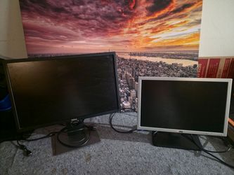 BOTH Dell 22" hdmi & Dell 19" hdmi via adapter Computer Monitors