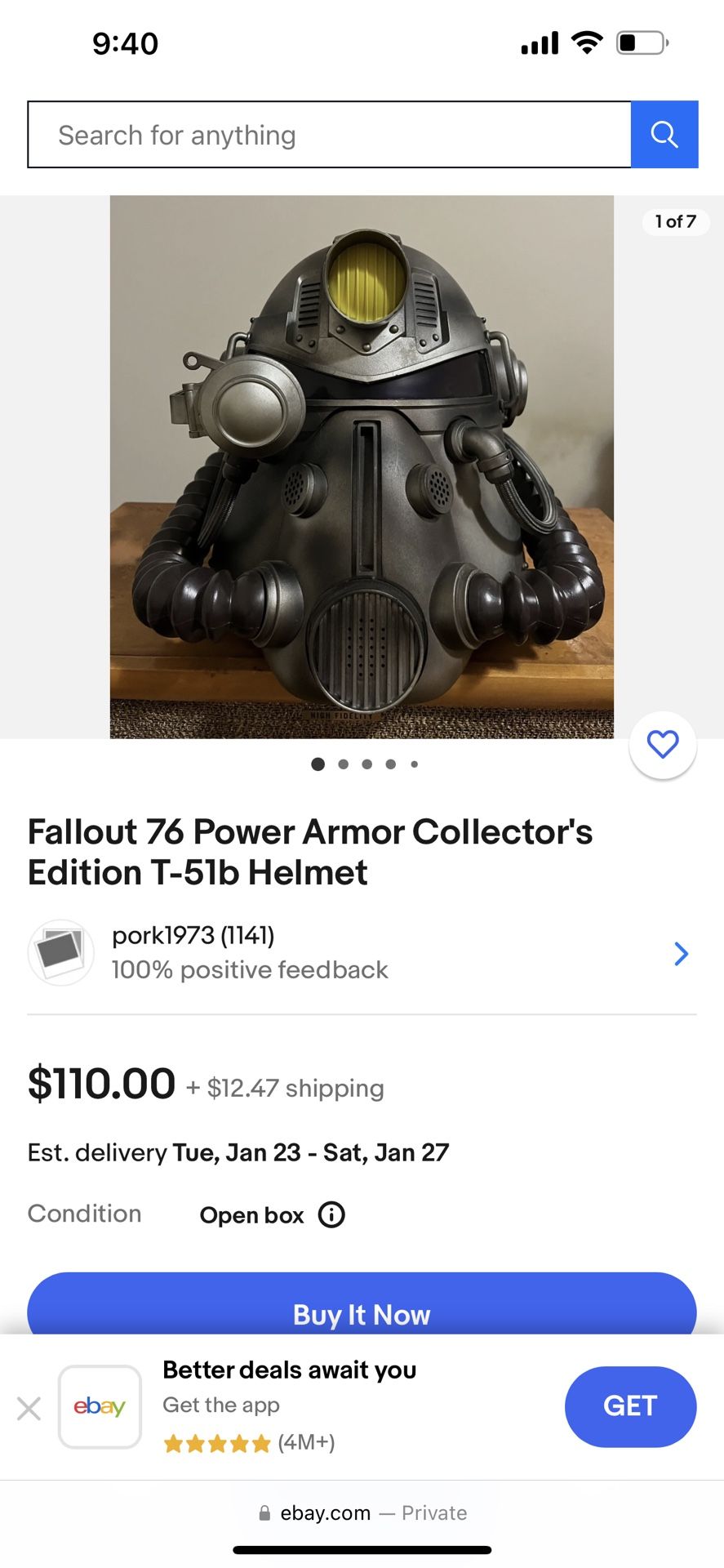 Fallout 76 Power Armor Helmet T51