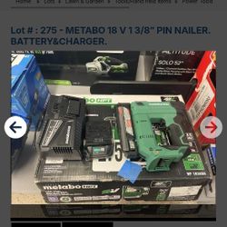 Metabo 18v Pin Nailer 23ga