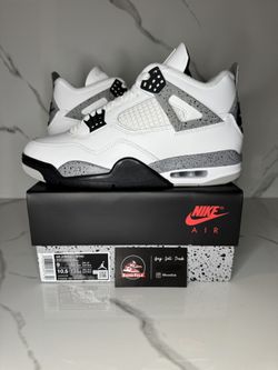 Brand New Jordan 4 White Cement Size 9M