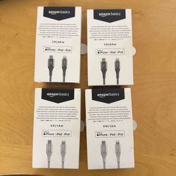 new Amazon Basic braided USB-A to lightning cable - (New in box)