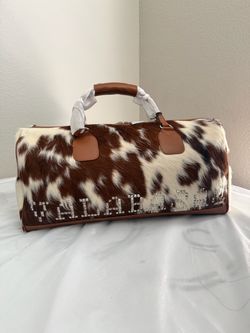 Valabasas 100% Cowhide Cash Cow Duffle Bag