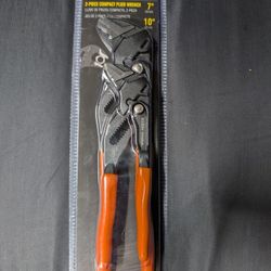 Klein Tools 2-piece Compact Pliers Wrench 