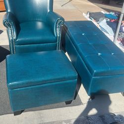 Chair, Ottoman, And Bench