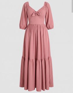 Vintage Pinup Couture Pink Dress