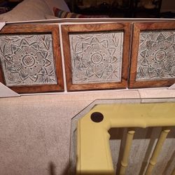 Farmhouse Hammered Metal  3 PC Wall Art By Brewster