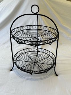 Metal 2 Tiered Stand