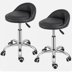 Hydraulic Rolling Swivel Salon Stool Chair Adjustable for Massage Spa Tatto