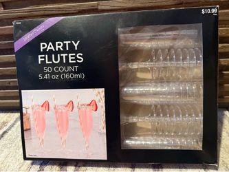 Disposable Champagne Flutes/Glasses