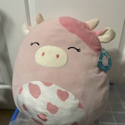 Squishmallows Clay The Pink Cow Stuffed Plush
