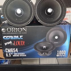 New!! Orion COBALT (2) 6 1/2 Mid Range Speakers 