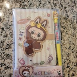 Lububu Note Book With Ink Pen Brand New Set