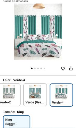 King Size Feather Print Duvet Cover Set