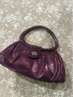 Hollywould purple leather purse