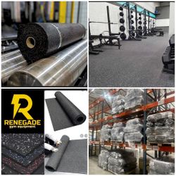 🔥🔥🔥NEW 4’x25’ 8mm  GREY FLECK RUBBER GYM FLOORING DELIVERY AVAILABLE🚚