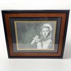 Framed Nurse Nursing Medical Art Print Graphite Realism Signed Limited Edition 2020 OOAK