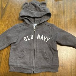 3-6 Month Baby Zip Up Hoodie $2