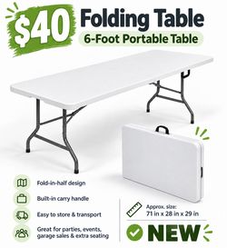 Brand New 6FT Folding Table