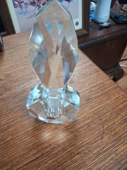 Clear Crystal Glass perfume bottle