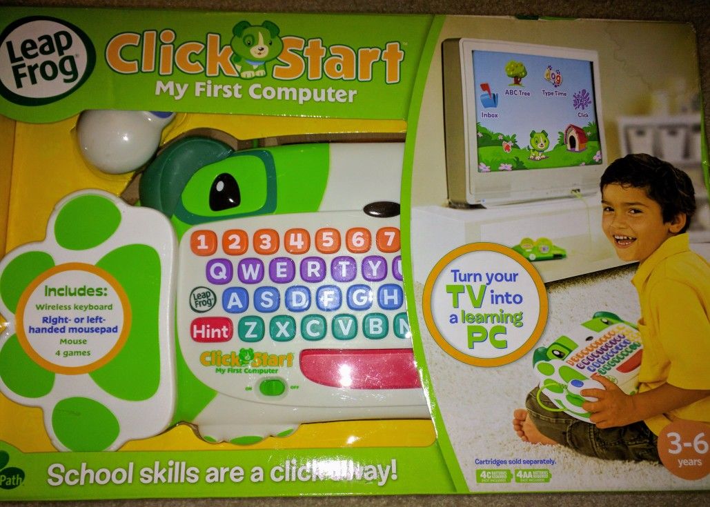 Brand New Unopened Box Leap Frog Click & Start My First Computer