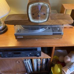 Absolutely Beautiful German Design Mid Century Modern Camelback Clock