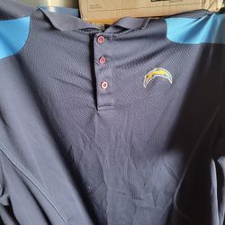 Reebok 2xl  Chargers Collar Shirt 