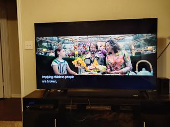 65" Vizio smart tv, fireplace heater tv stand, speaker