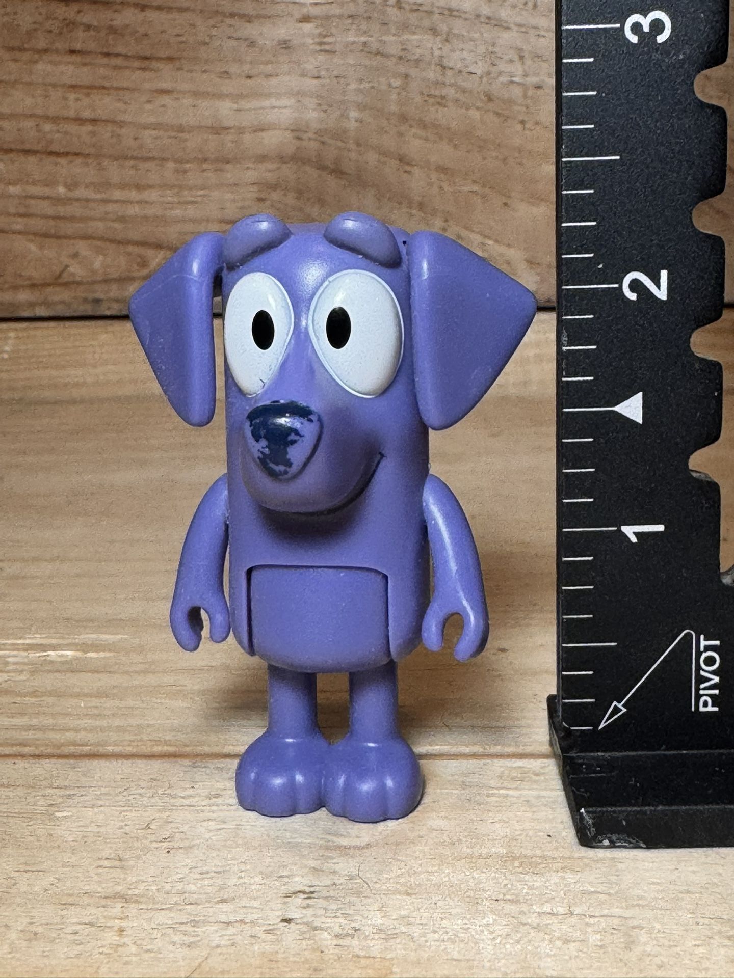 Bluey Jean-Luc Purple Dog Poseable Action Figure 2.5" Rare Replacement Figure