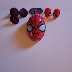 Spider-man Light-up  cake Decoration W/ 6 Plastic Rings