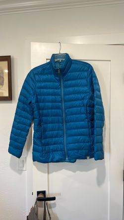 REI Blue Quilted Puffer Jacket