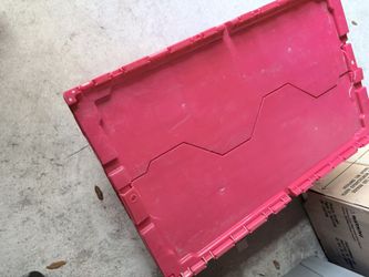 Round Trip Totes, Tough Plastic Storage Bins Boxes With Lids